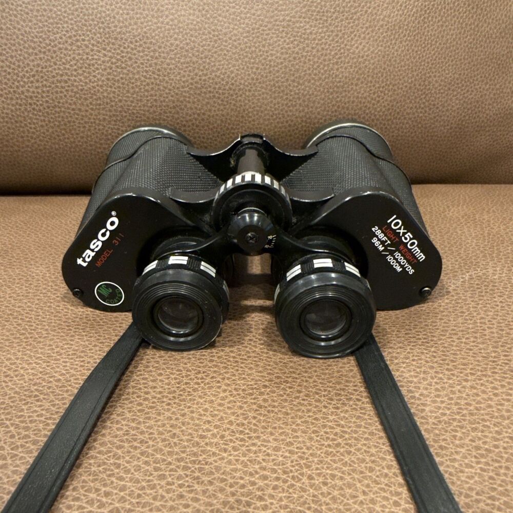 Tasco Model 311 10x50 Full Size Binoculars MC Coated Vintage Hunting Birding